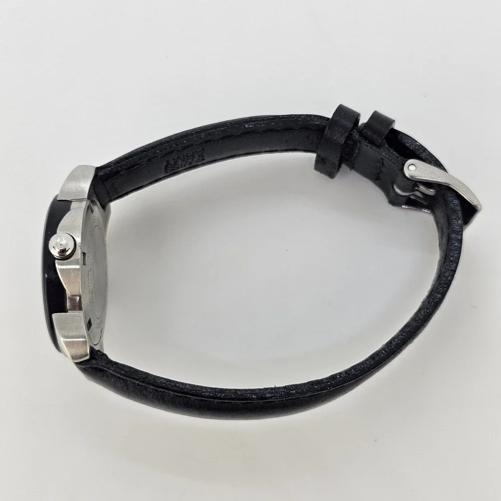 Victorinox Women's Watch 28MM Black Dial Black Leather Bands NEW Battery READ